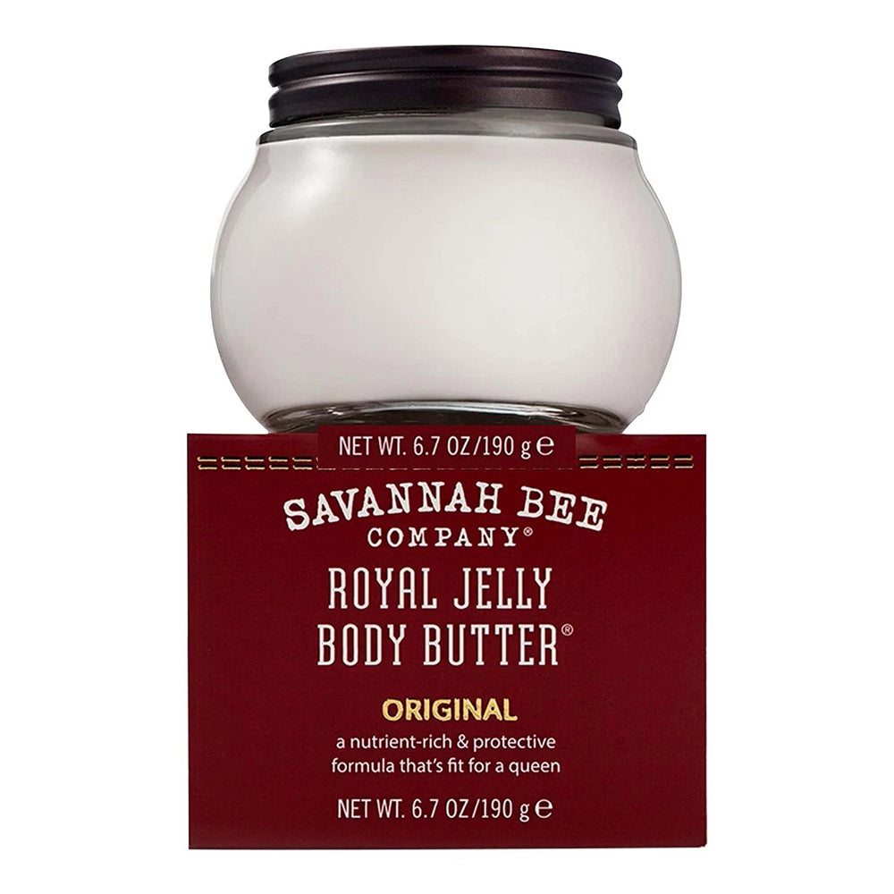 Savannah Bee Royal Jelly Original Body Butter for Hydration and Skin Nourishment 6.7Oz (190g)